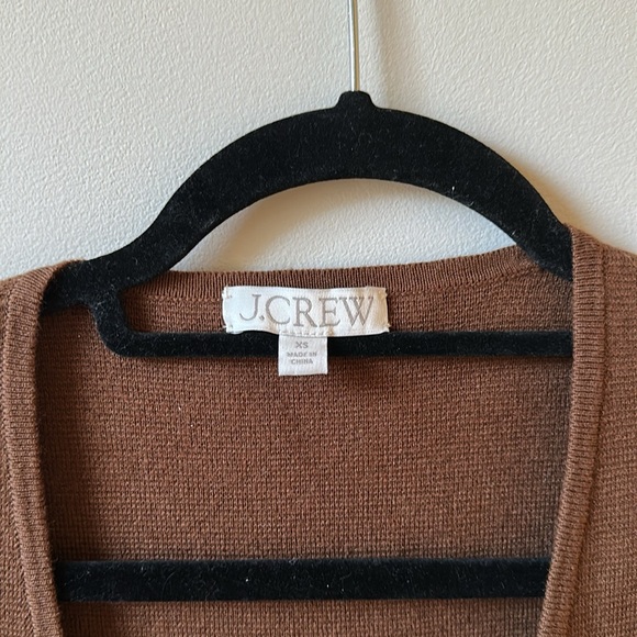 Brown Cotton J Crew Cardigan - Picture 3 of 5